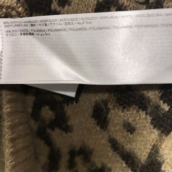 Mango Leopard Print Crew Neck Oversized Sweater(Size Small) - Picture 7 of 7